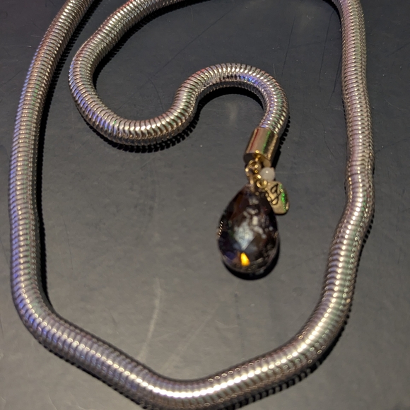 Gold and Silver Dragon Necklace - Picture 7 of 8
